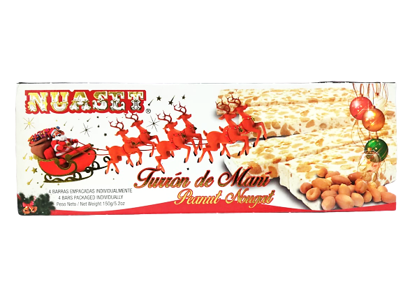 TURRON DE MANI NAVIDEÑO / 150 GRAMOS
